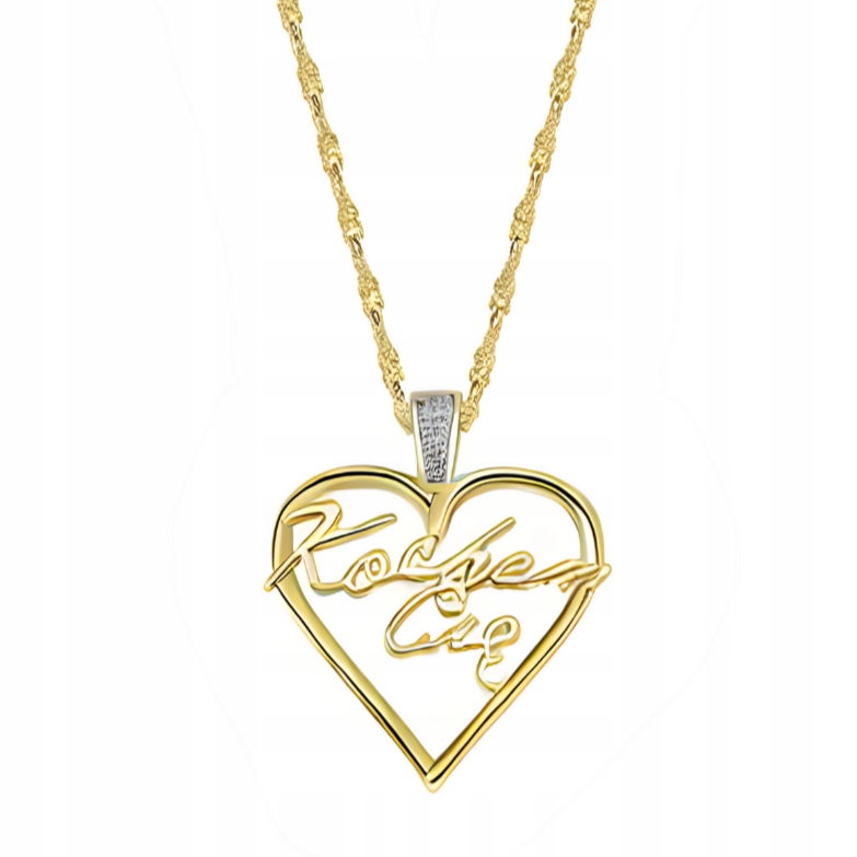 Stříbrný náhrdelník s dámským přívěskem Miluji tě, stříbro je pozlacené, 925 50 cm