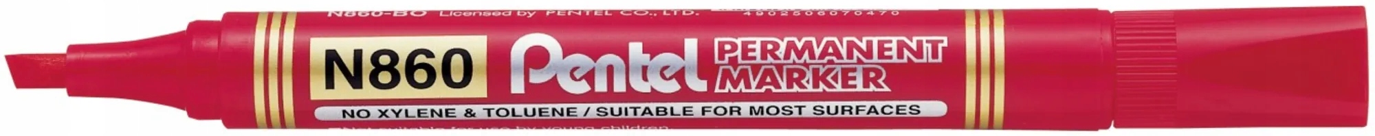 

Marker N860 czerwony wodoodporny permanent Pentel