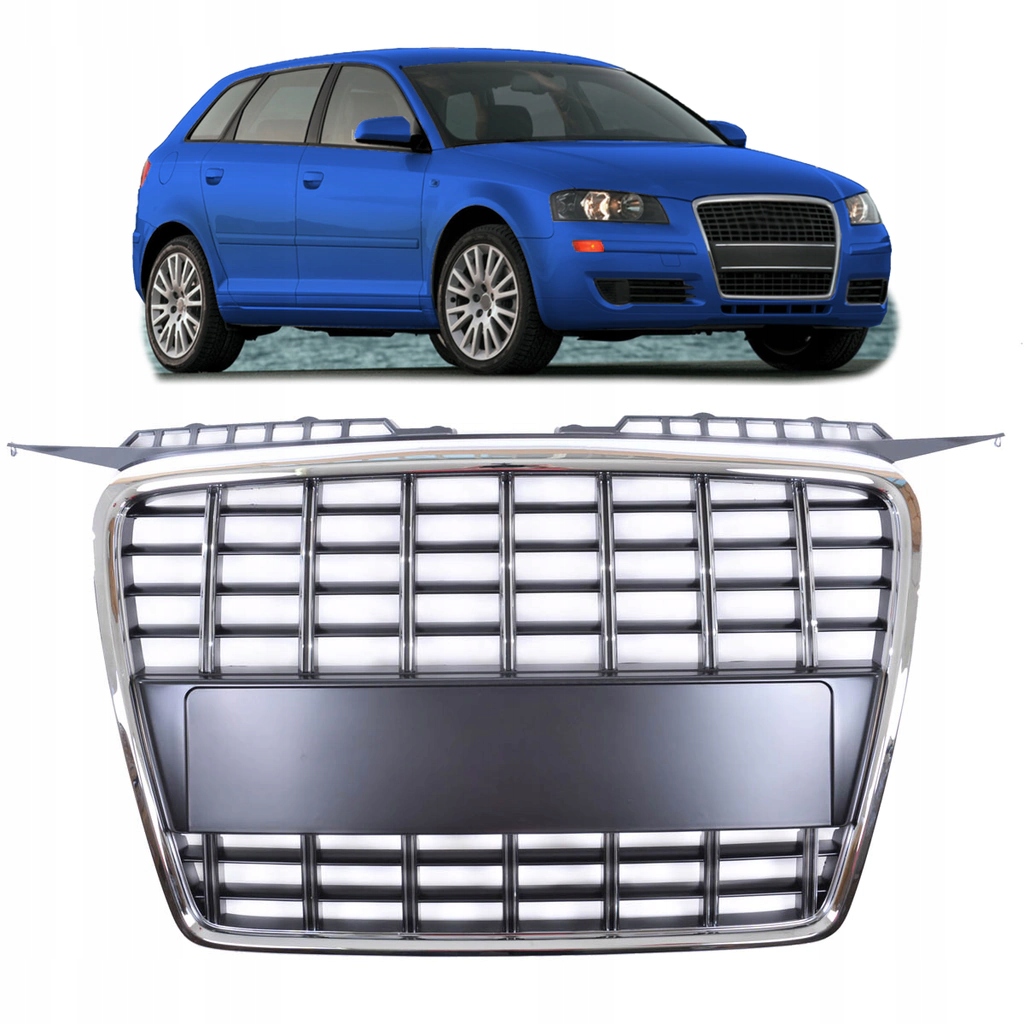 Grill do AUDI A3 (8P) Hatchback 2005 - 2008 styl S3