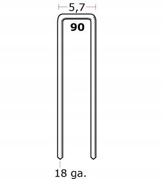 Ottensten ZSZYWKI STOLARSKIE TYP90 28mm 5000 szt. Kod producenta ZST9028G1