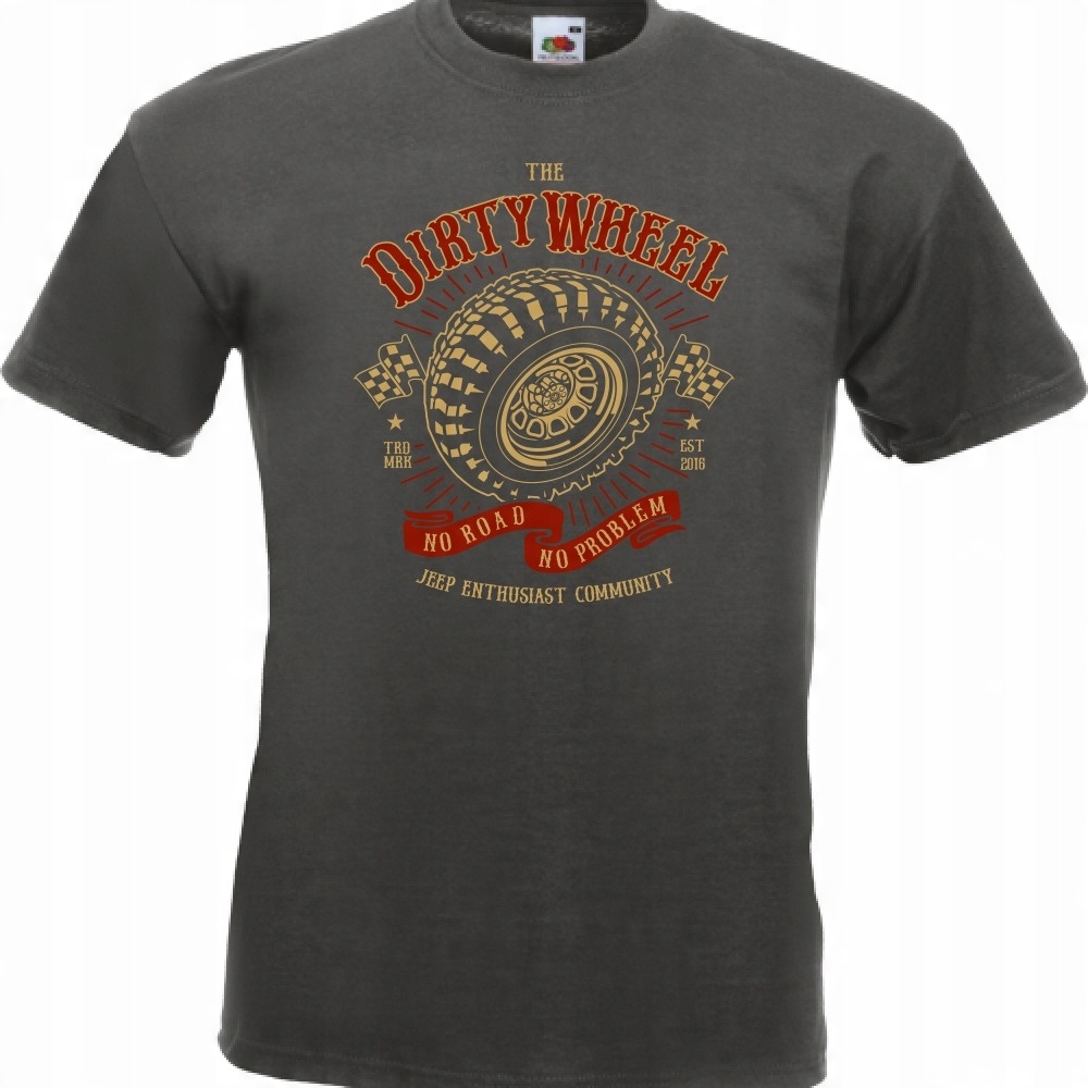 

Koszulka Dirty wheel opona monster truck auto S