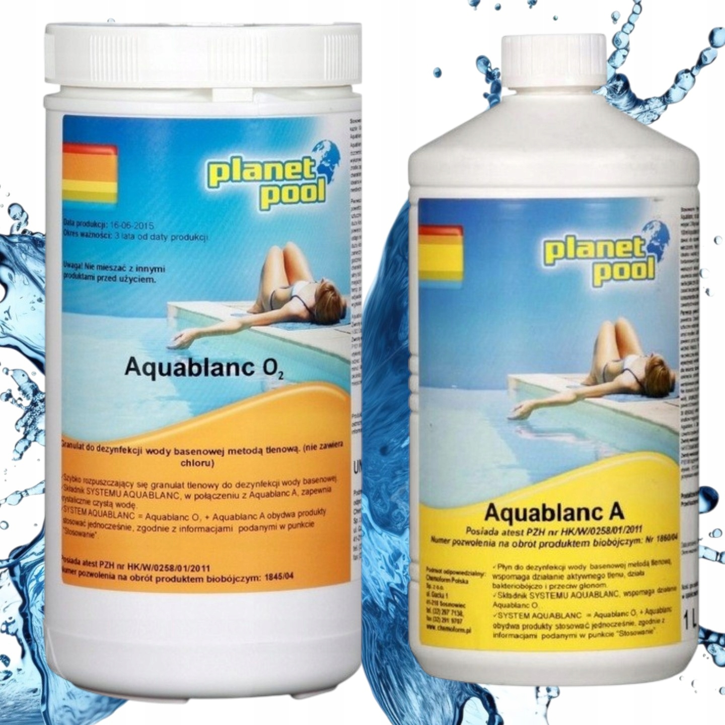 Aquablanc A Aquablanc O2 Aktywny Tlen Bez Chloru Do Basenu Jacuzzi Basen