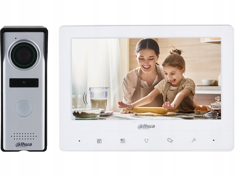 Videovrátnik 7" LCD KTA02 Videodomofónový Set Dahua