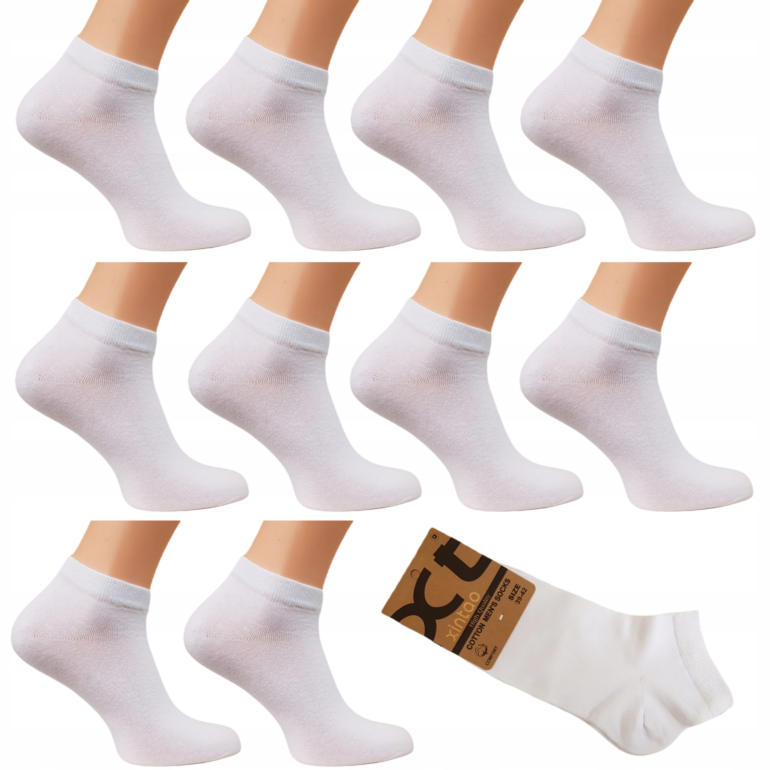 10 x SKARPETY STOPKI MĘSKIE BAWEŁNIANE