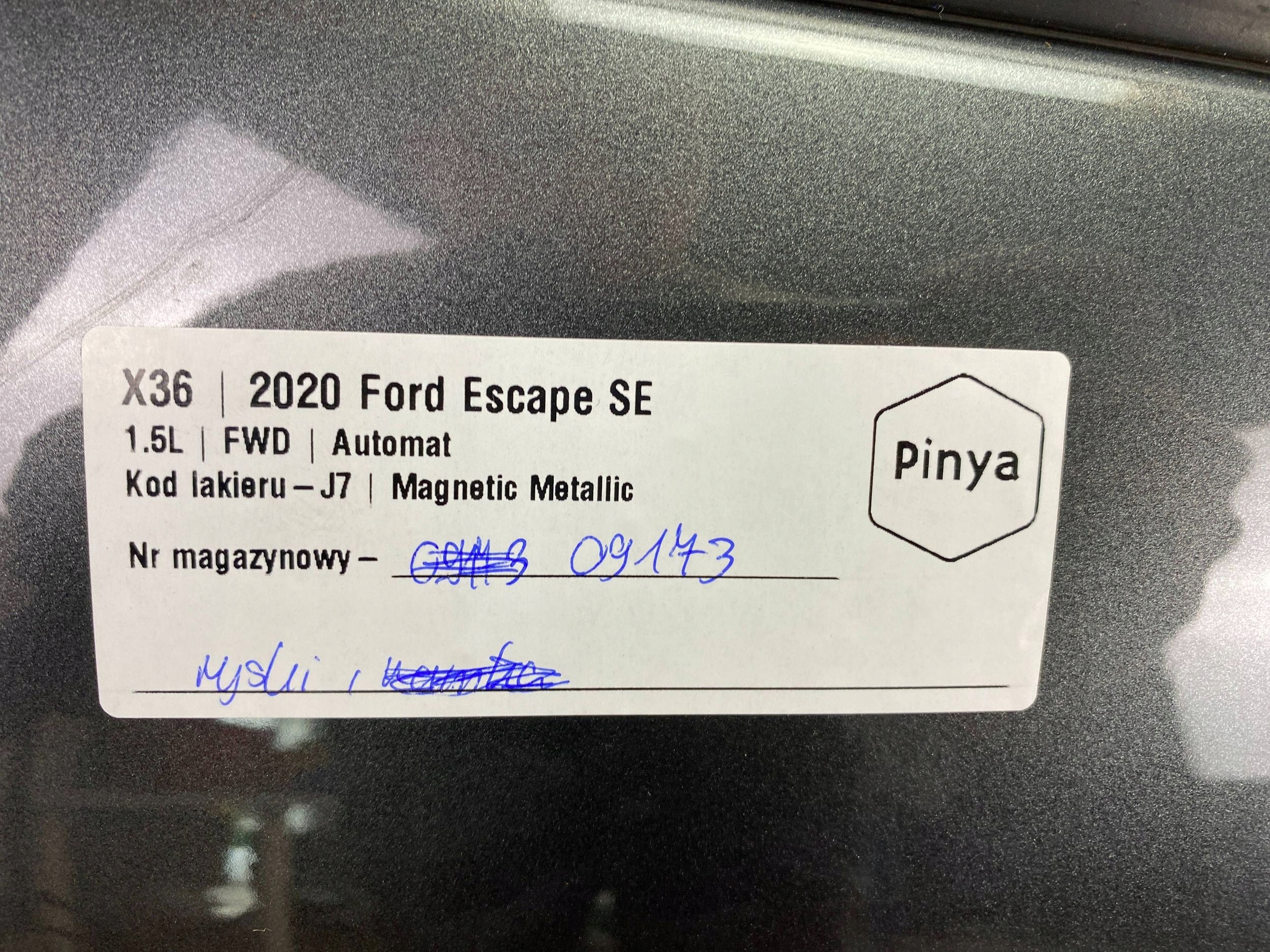 Ford Escape IV 2020 Kuga front side right door front