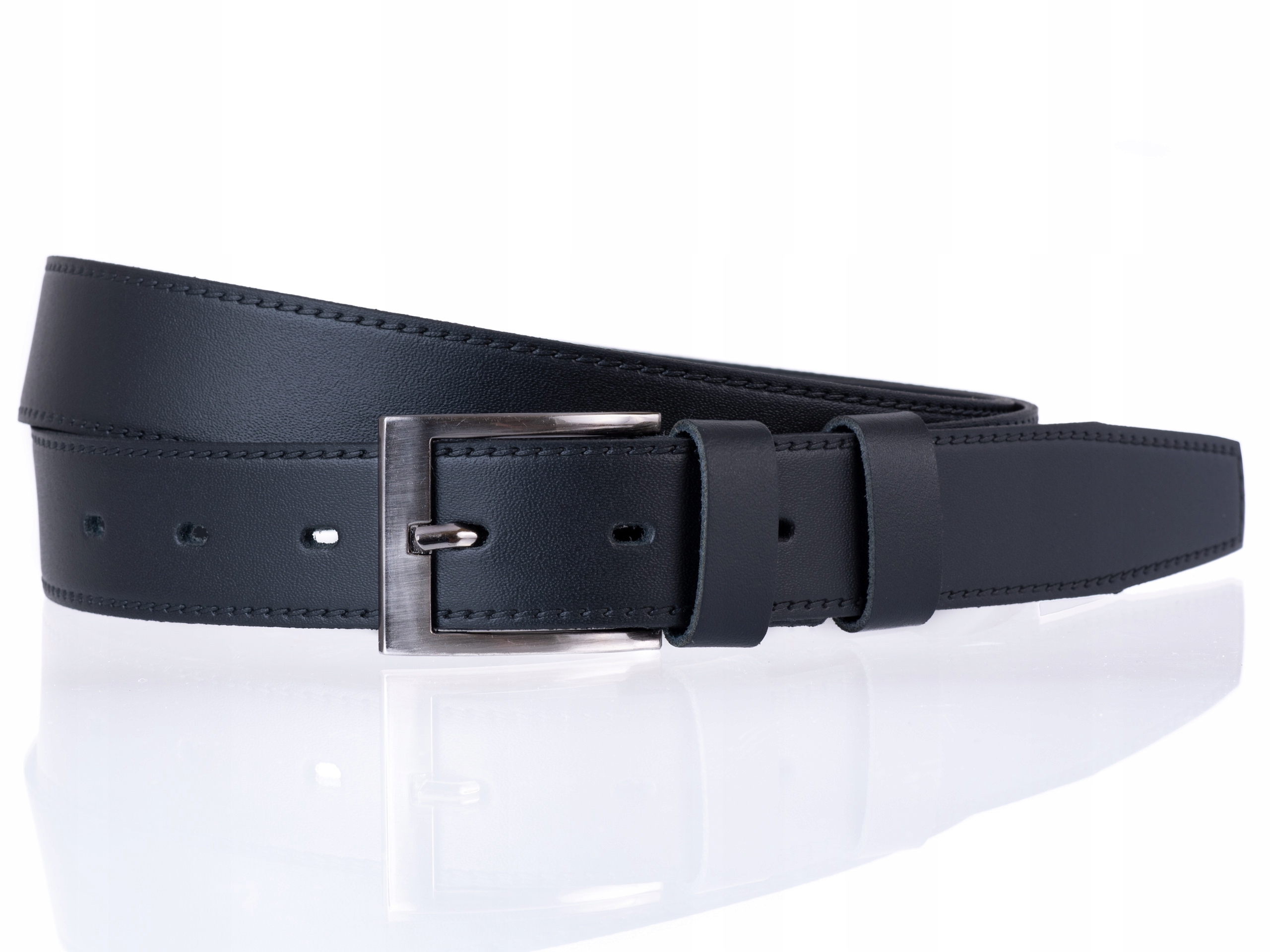 

Pasek do spodni 100% Skórzany Czarny | r. 110cm