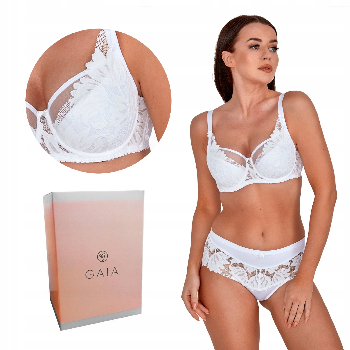 Podprsenka Gaia Semi-soft Keto 1134 polovyztužená bílá 80E