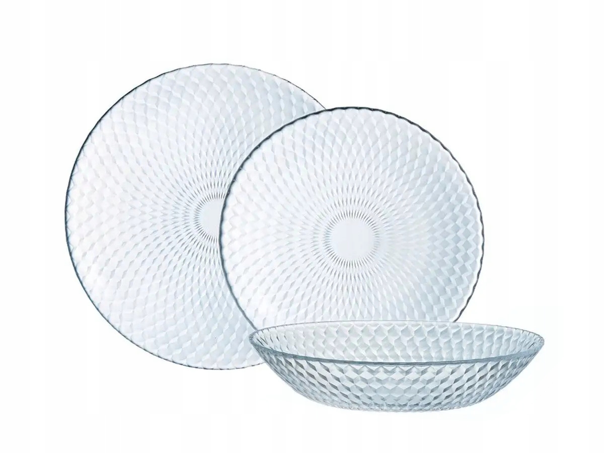 Talerze Serwis Komplet Obiadowy 18el 6 osób TZ96