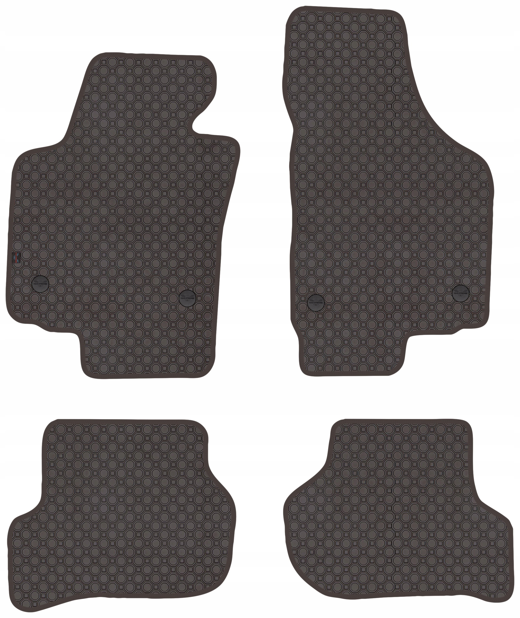 Seat Leon II 2008-2012 Koberce guma Bronz