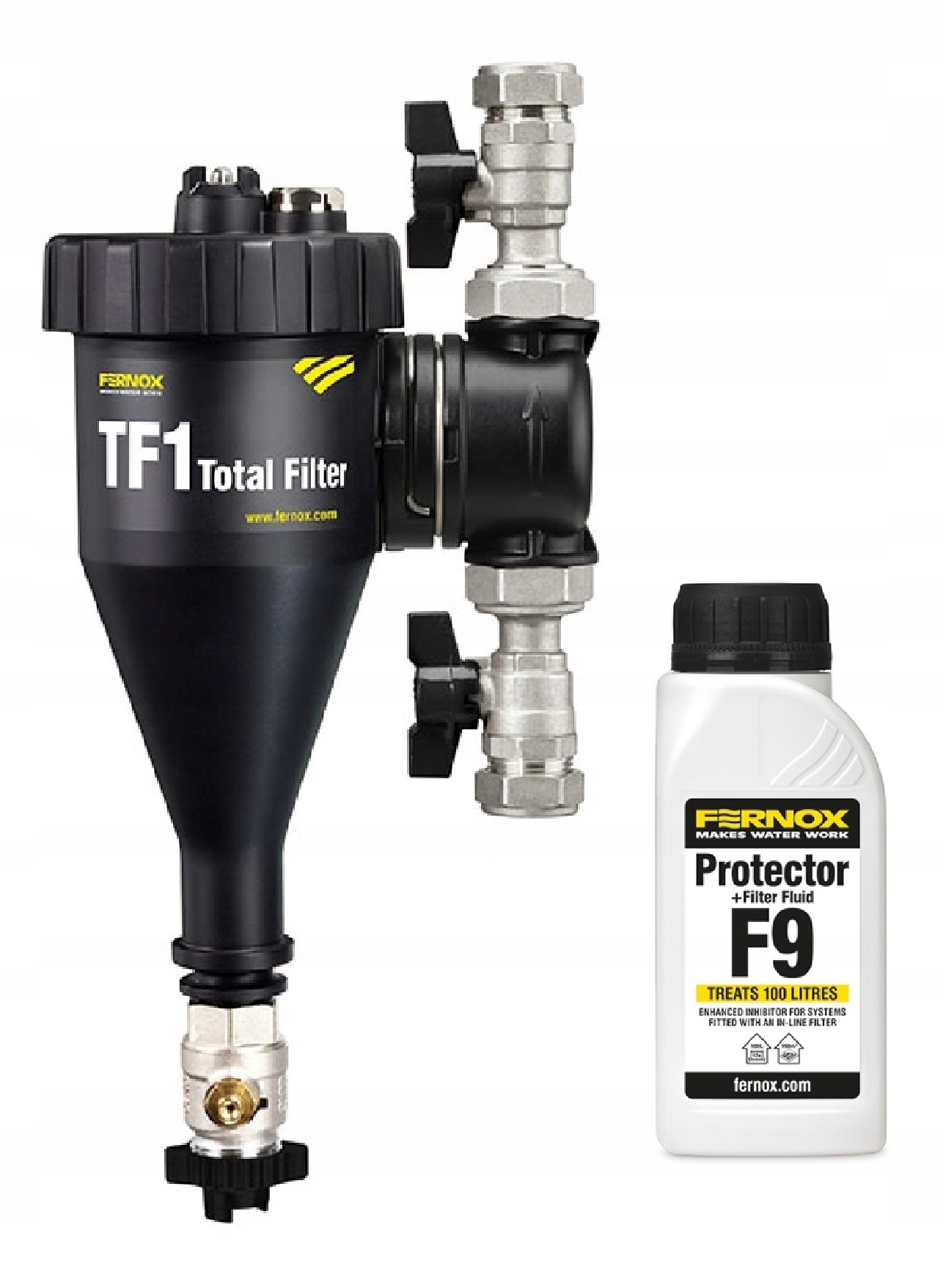 Fernox TF1 Total Filtr Magnetyczny Zawory Cu 22 Inhibitor Protector F9 265