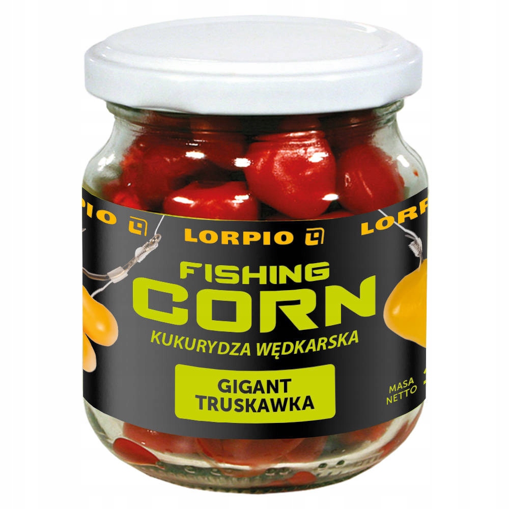 Kukurydza Wędkarska Lorpio Gigant Truskawka 125g