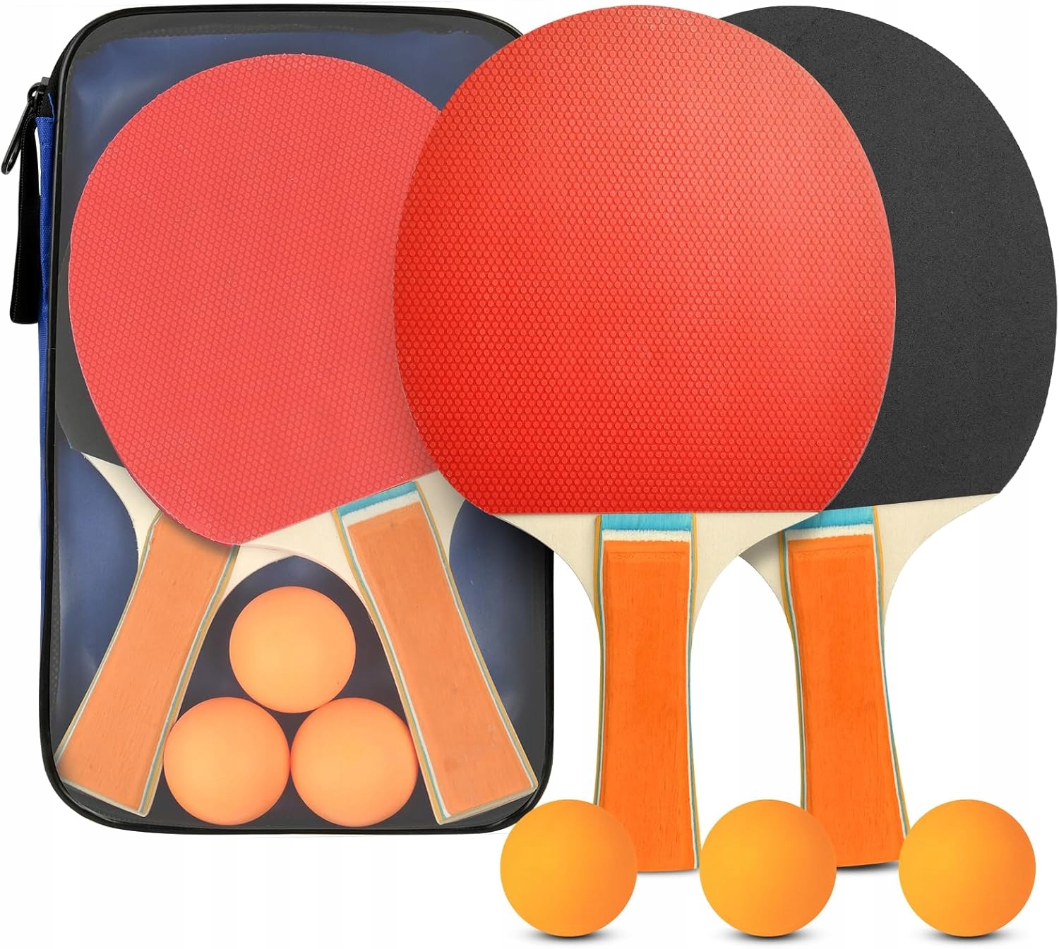 Sada Na Pingpong Stolního Tenisu Pálky Paletky Míče Obal Obal