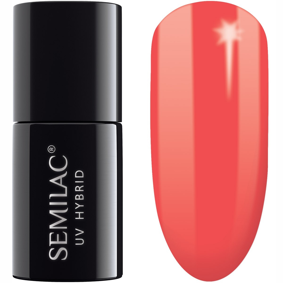 SEMILAC Hybridný lak 006 Classic Coral - 7 ml