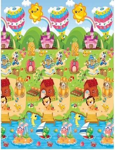 Mata Edukacyjna piankowa dwustronna plac zabaw 180x120cm Stan opakowania oryginalne