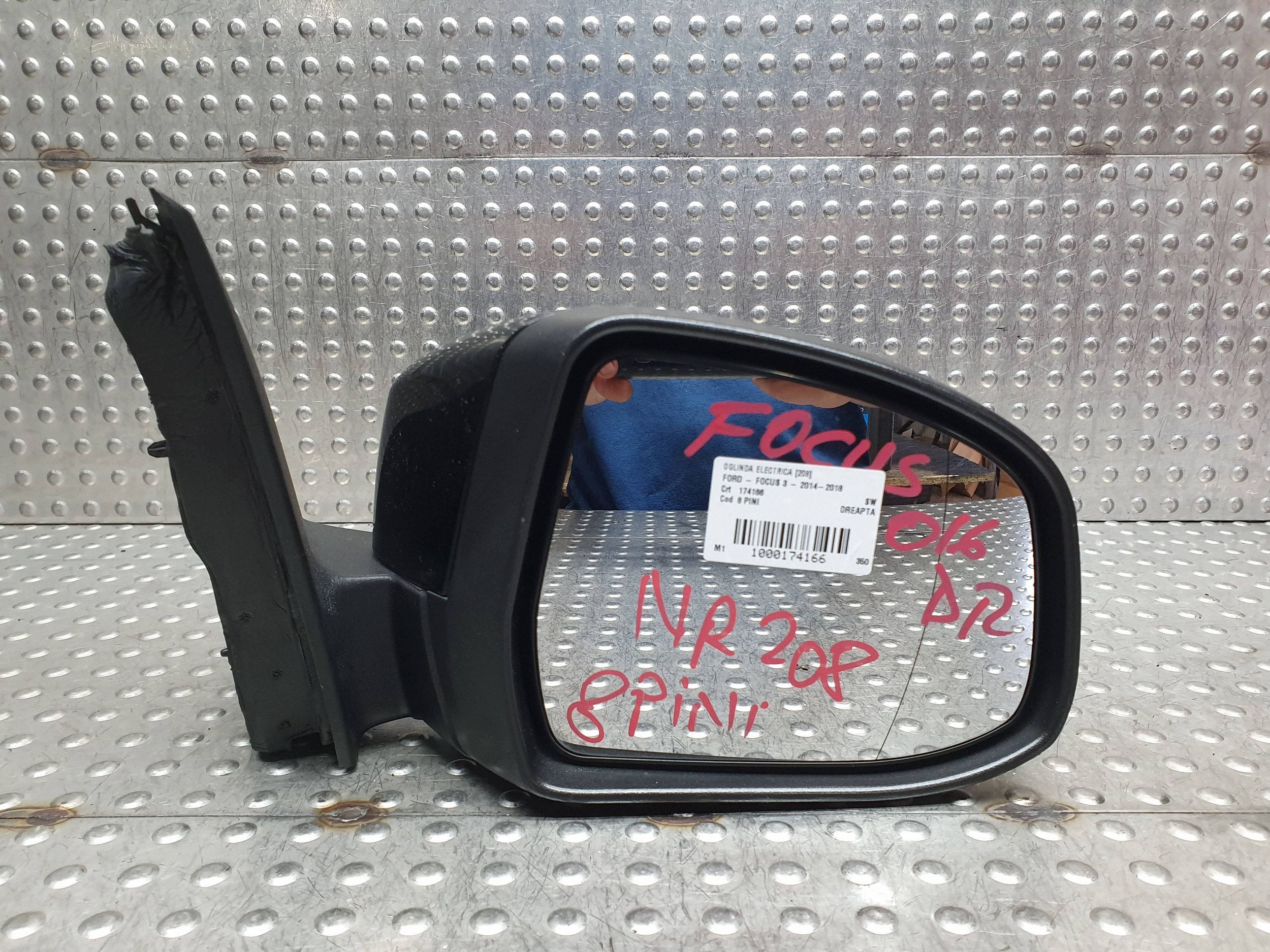 mirror right front 8 PIN FORD FOCUS MK3 LIFT 14-18