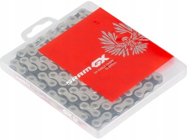 Łańcuch rowerowy Sram Gx Eagle 12-rzędowy spinka 126 ogniw czarny/srebrny