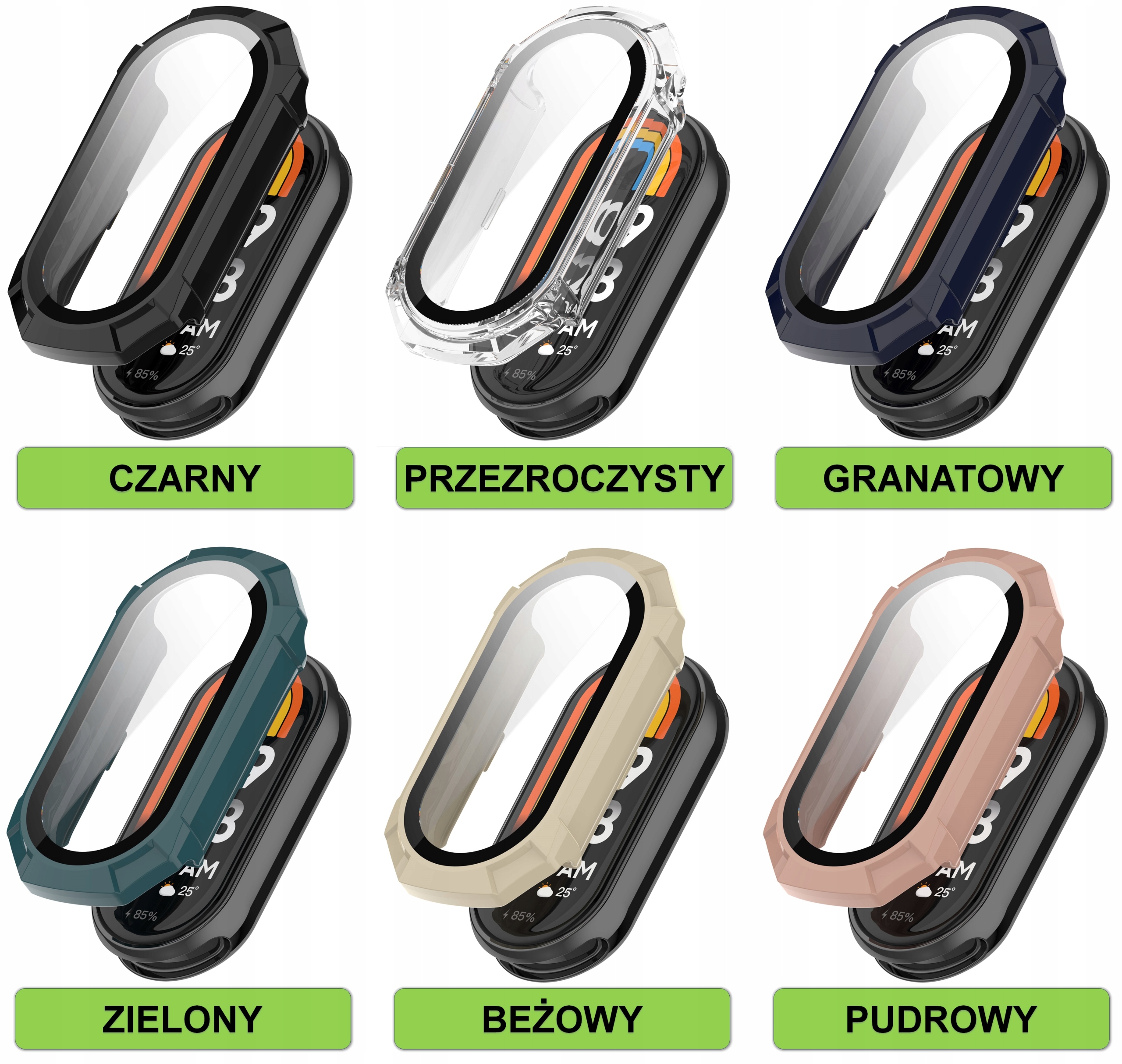 ETUI OCHRONNE + SZKŁO HARTOWANE 2w1 DO XIAOMI MI BAND 8 | WYBÓR KOLORÓW Producent Inna