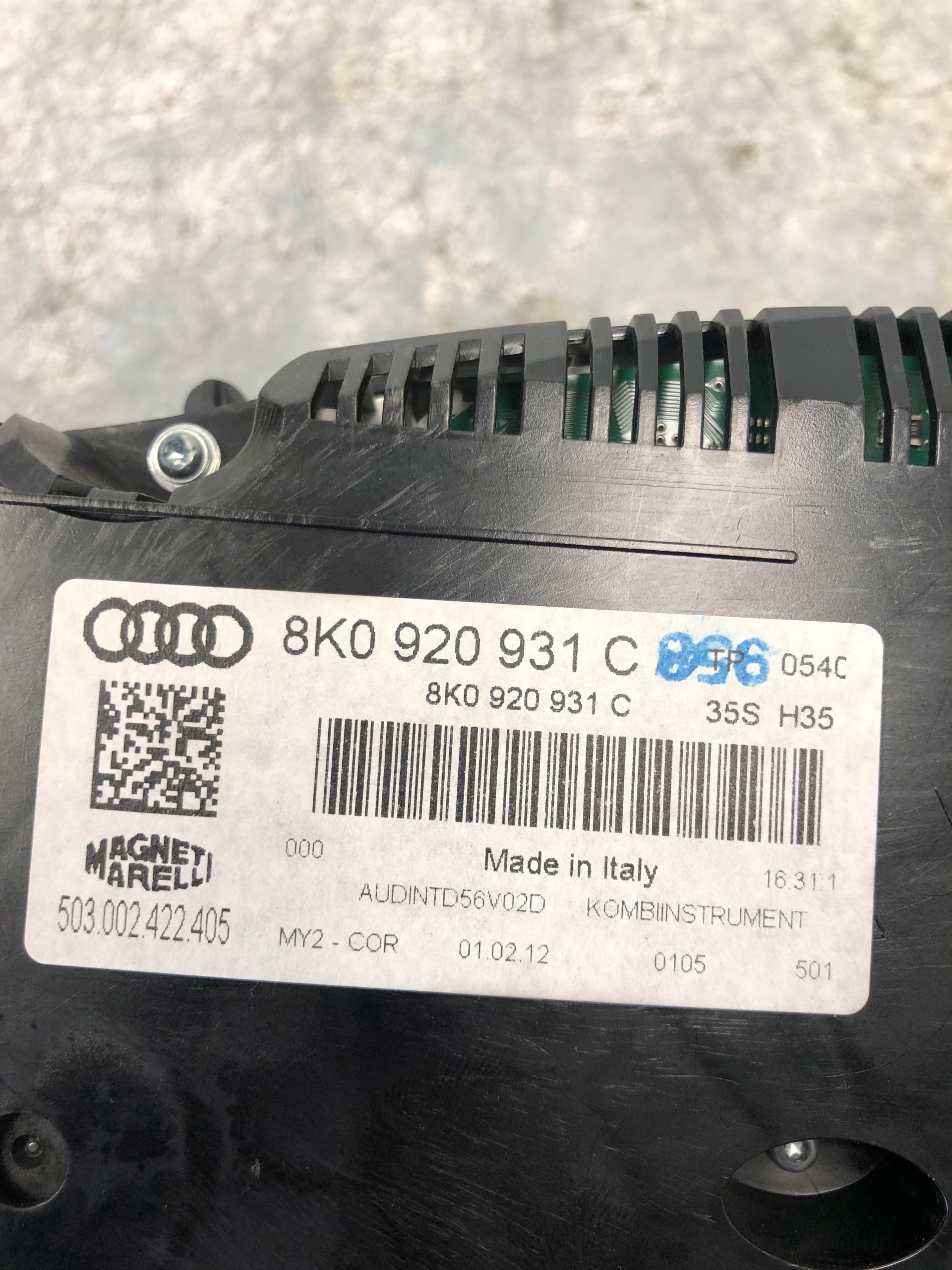 dials dials AUDI A4 B8 LIFT 8K0920931C EUROPA