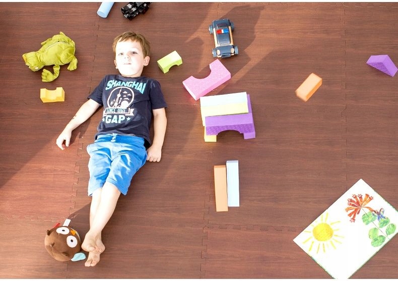 DUŻE PUZZLE PIANKOWE MATA PIANKOWA 62x62CM 4 SZT. Liczba elementów 4