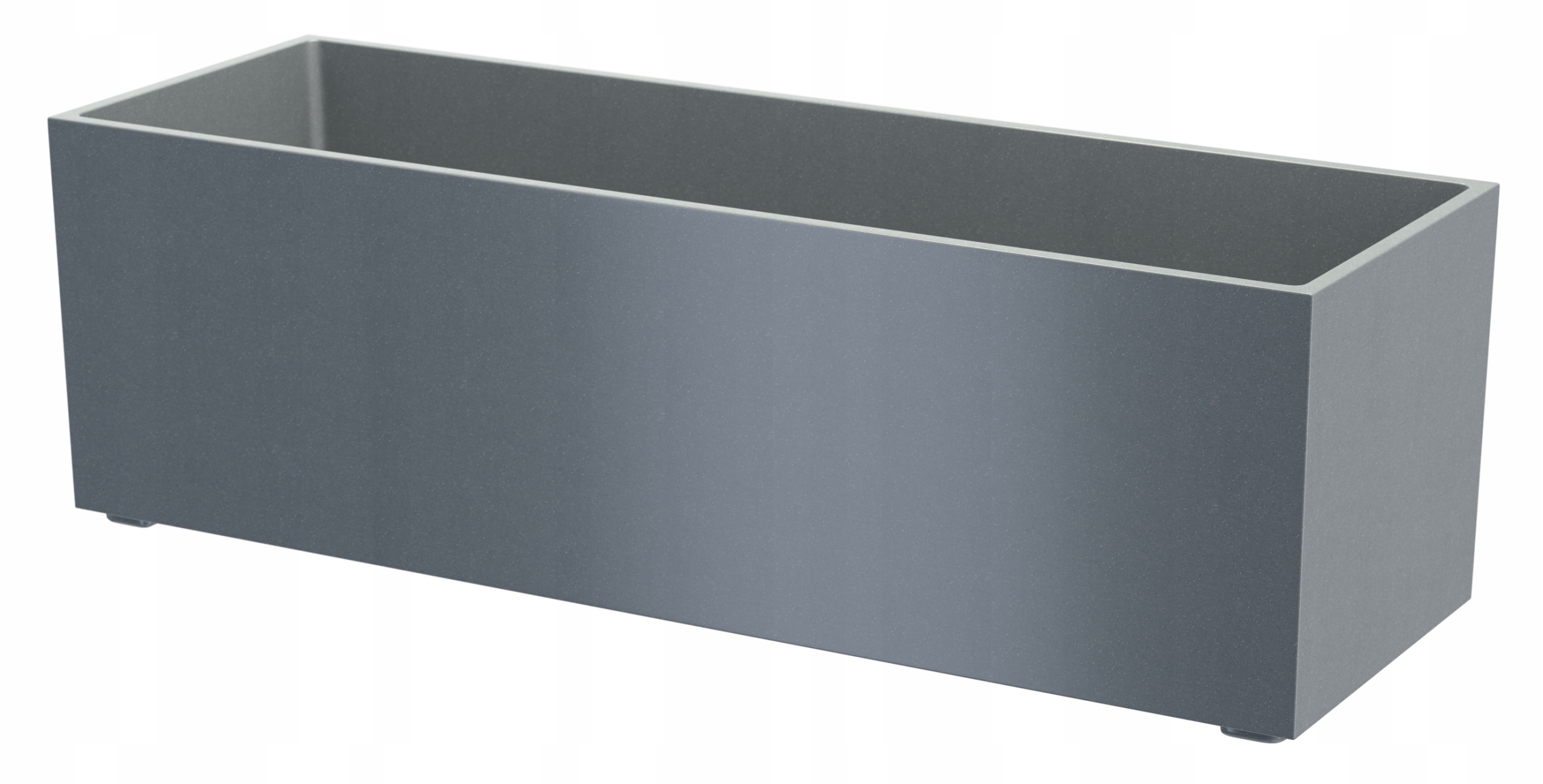 Veľká Záhradná Skrinka antracitová Kvetinový Záhon Granit