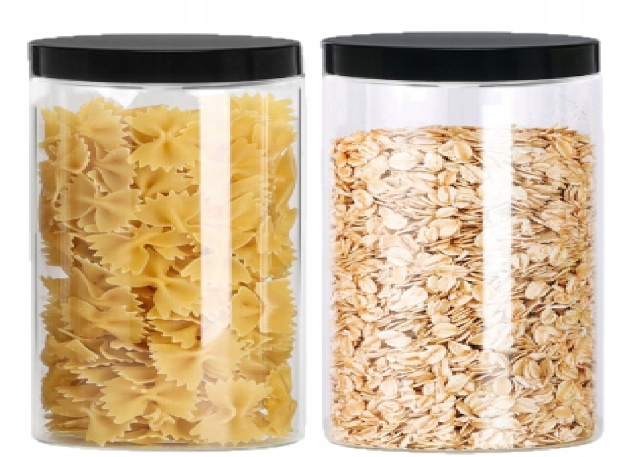 

Słoik Plastikowy 750ML Na Makaron Żywność 2SZTUK