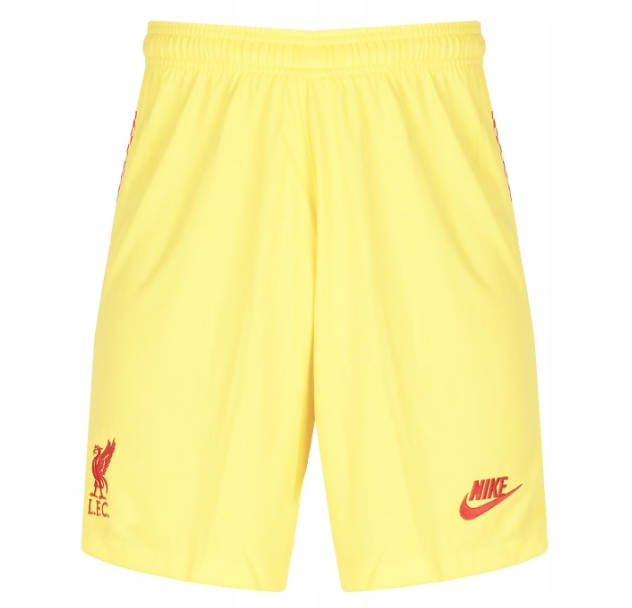 Spodenki Trzecie Liverpool Nike Żółte Czerwone Szorty S