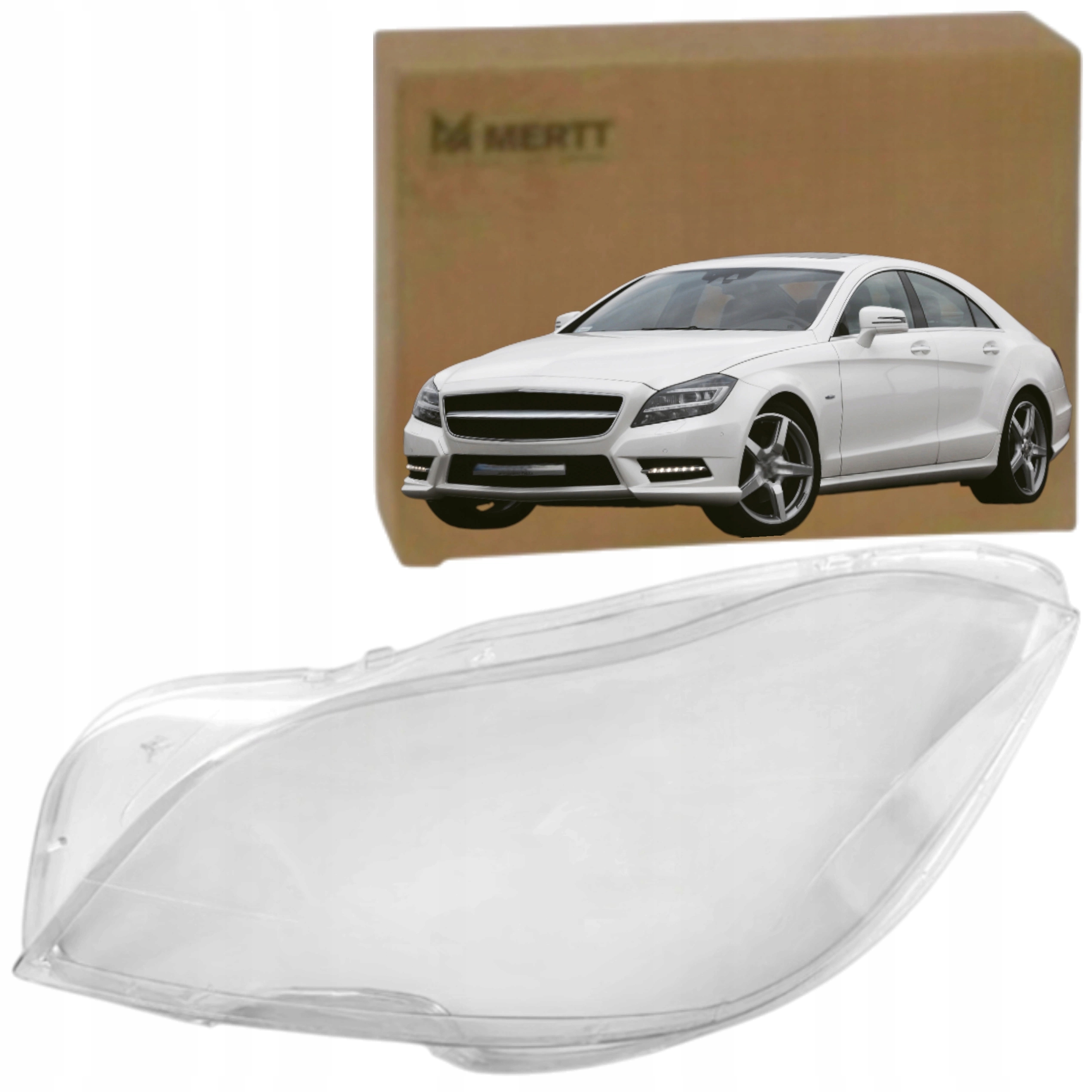 Levý nový Kryt předního světlometu sklo Mercedes Cls W218 2011-2014