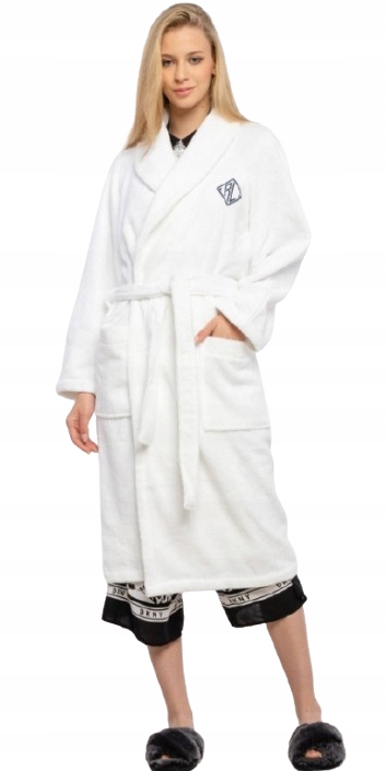 Ralph Lauren Bílý Bavlněný Župan Vázaný S 0Z4B5* S 0_4