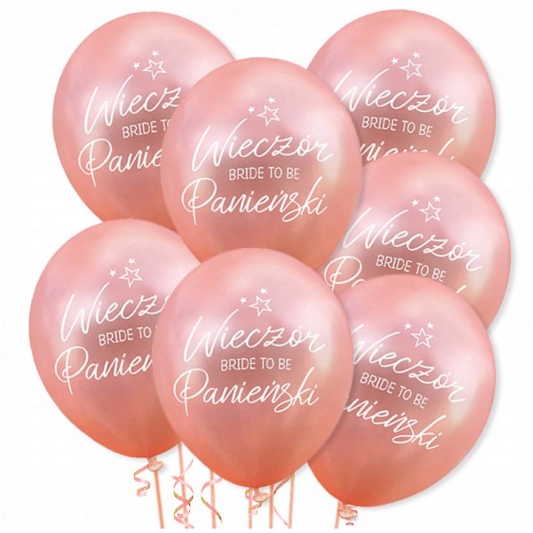 

Balony na Wieczór Panieński Zestaw Rose Gold 7szt