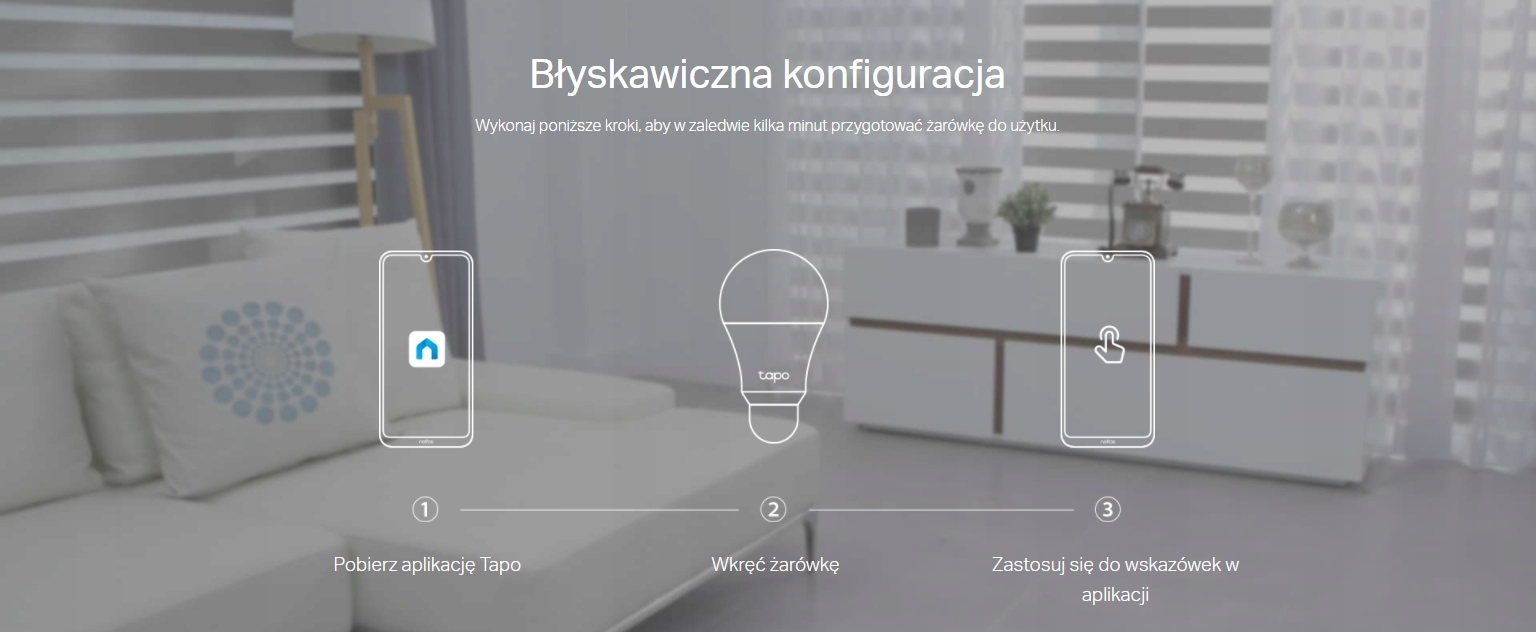 Żarówka Smart WiFi Dimmer TP-LINK Tapo L510E Zawartość zestawu żarówki