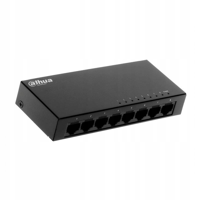 Switch Dahua PFS3008-8GT V2 – 8x RJ45 Gigabit, Niezarządzalny