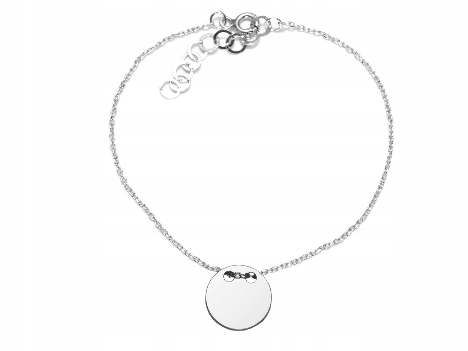 

Bransoletka Celebrytka Koło Ring 20cm Srebro 925