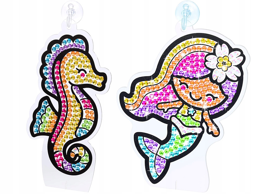 HAFT DIAMENTOWY MOZAIKA ZESTAW KREATYWNY MORSKI Materiał plastik