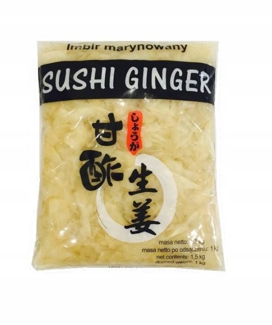 

Imbir marynowany biały 1,45kg sushi