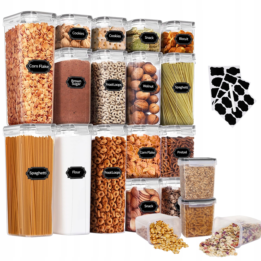 16 Ks Velkých plastových úložných boxů NoBPA