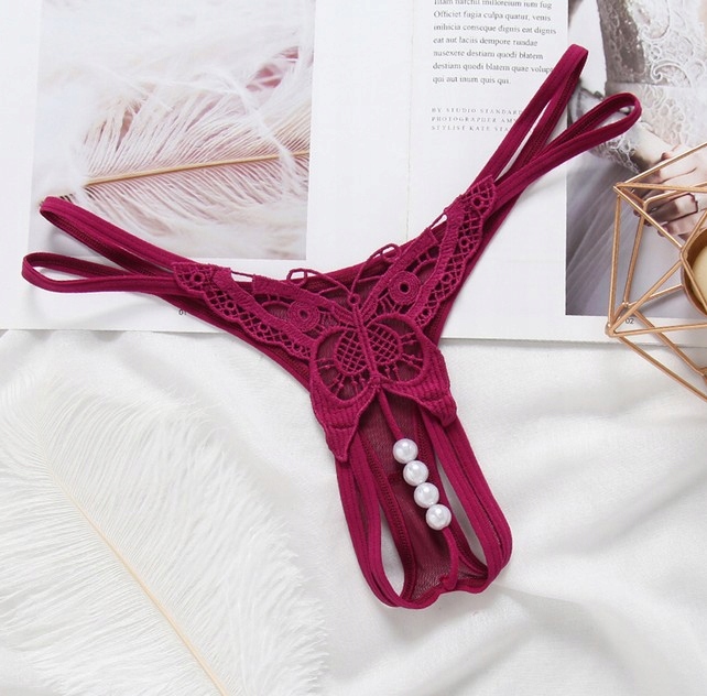 Z DZIURKĄ koralikami do stymilacji MAJTKI OTWARTE