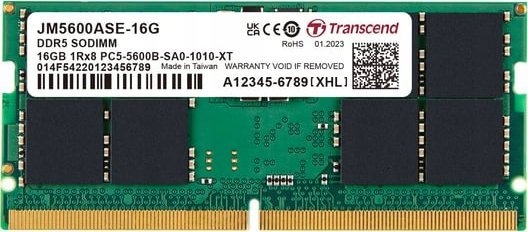 Transcend 16GB DDR5 5600 So-dimm Pamäť Ram 1Rx8