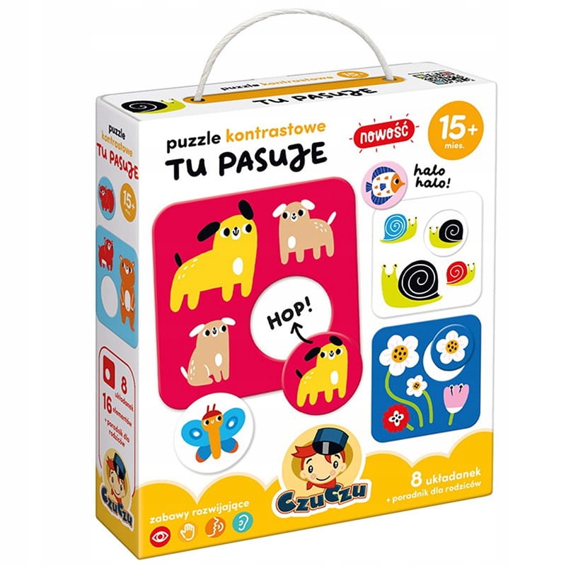 

Czuczu Puzzle kontrastowe Tu Pasuje 15m+