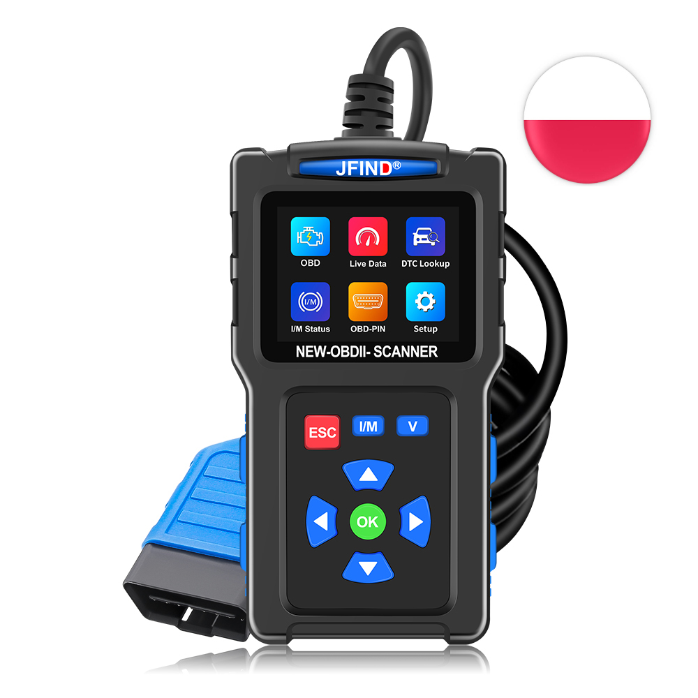 Polski Język Skaner Diagnostyczny OBD2 kasowanie błędów Check Engine