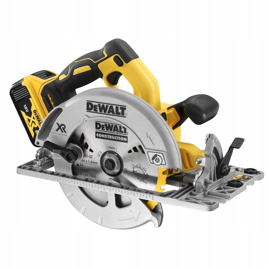 DEWALT DCS572P2 PILARKA TARCZOWA POD LISTWĘ 184mm 2x5Ah + TsTak 18V XR Model DW DCS572P2