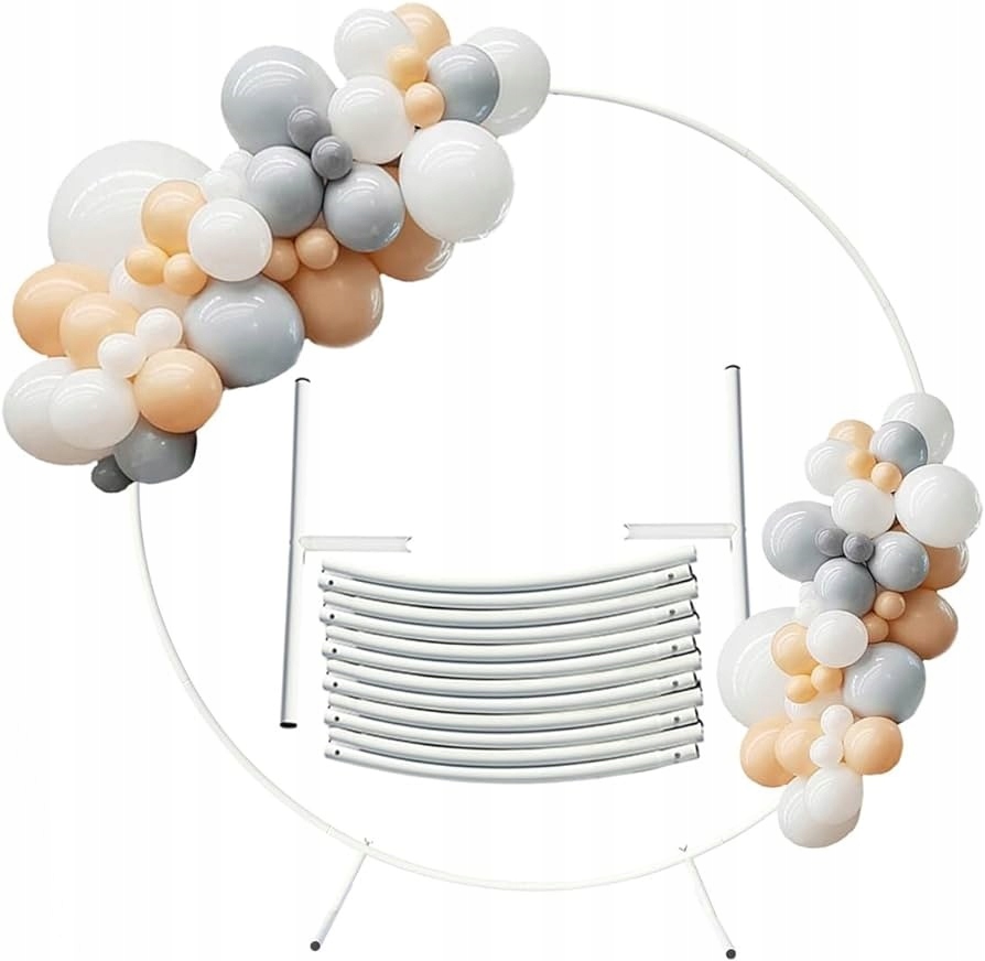 Velký Kulatý Rám Pro Balóny Fotografické Sezení Dekorace Oslava Stojan 2 M