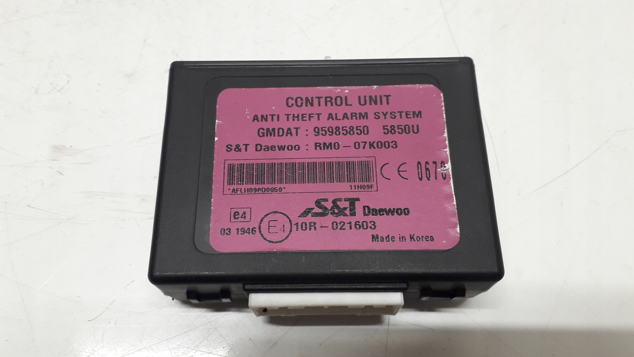 CHEVROLET SPARK 3 III 09- MODUŁ ALARMU 95985850