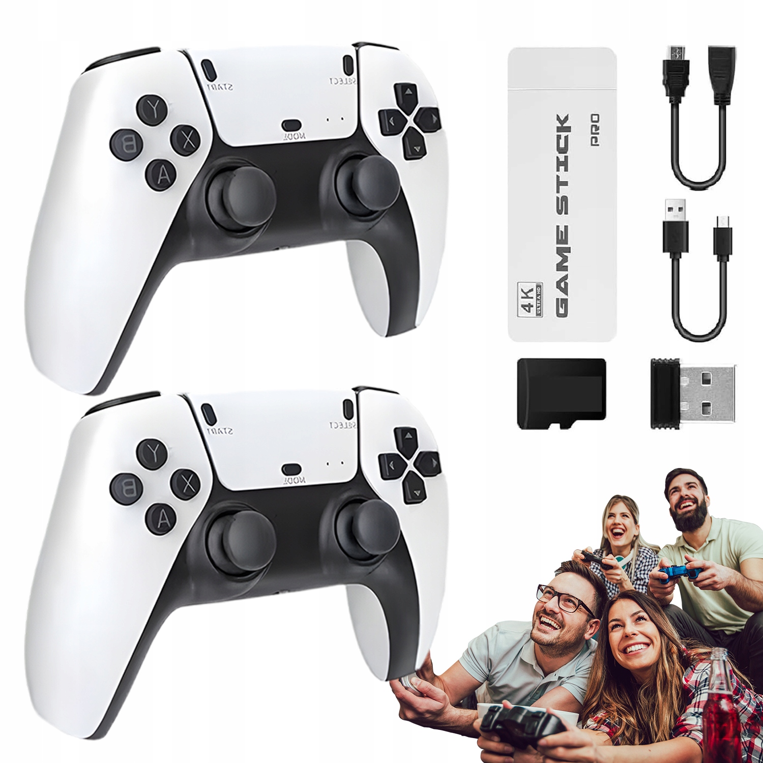 Konsola Do Telewizora Pro Kultowe Gry Emulator Tvhdmi 2 Pady, 20 Tyś Gier