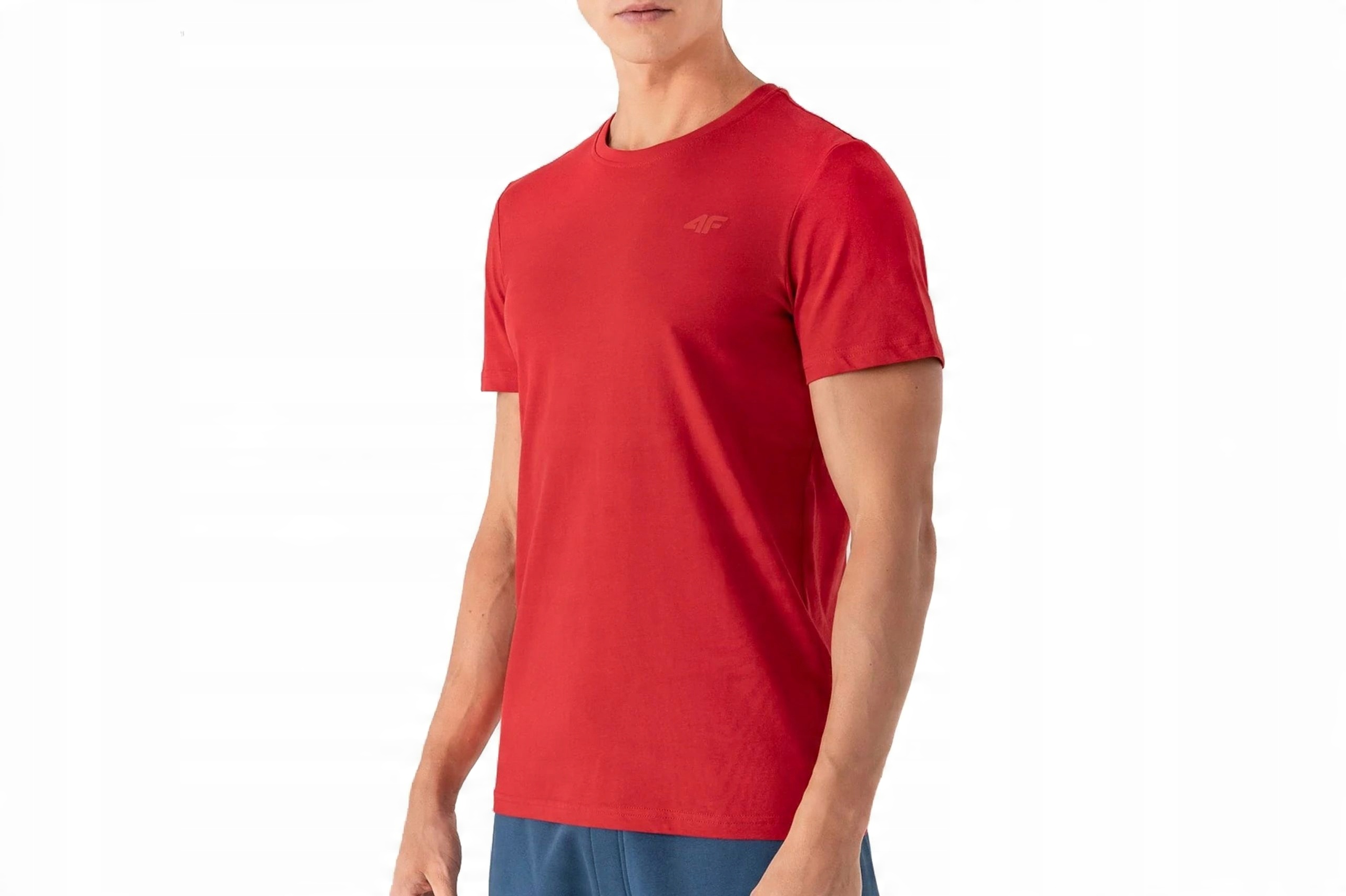 

T-shirt 4F Męski NOSH4 TSM352 Czerwony R. L