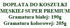 

Dopłata do męskiej koszulki premium