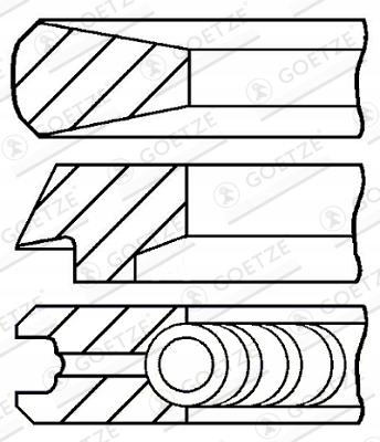 GOETZE 08-428000-00 комплект поршневых колец