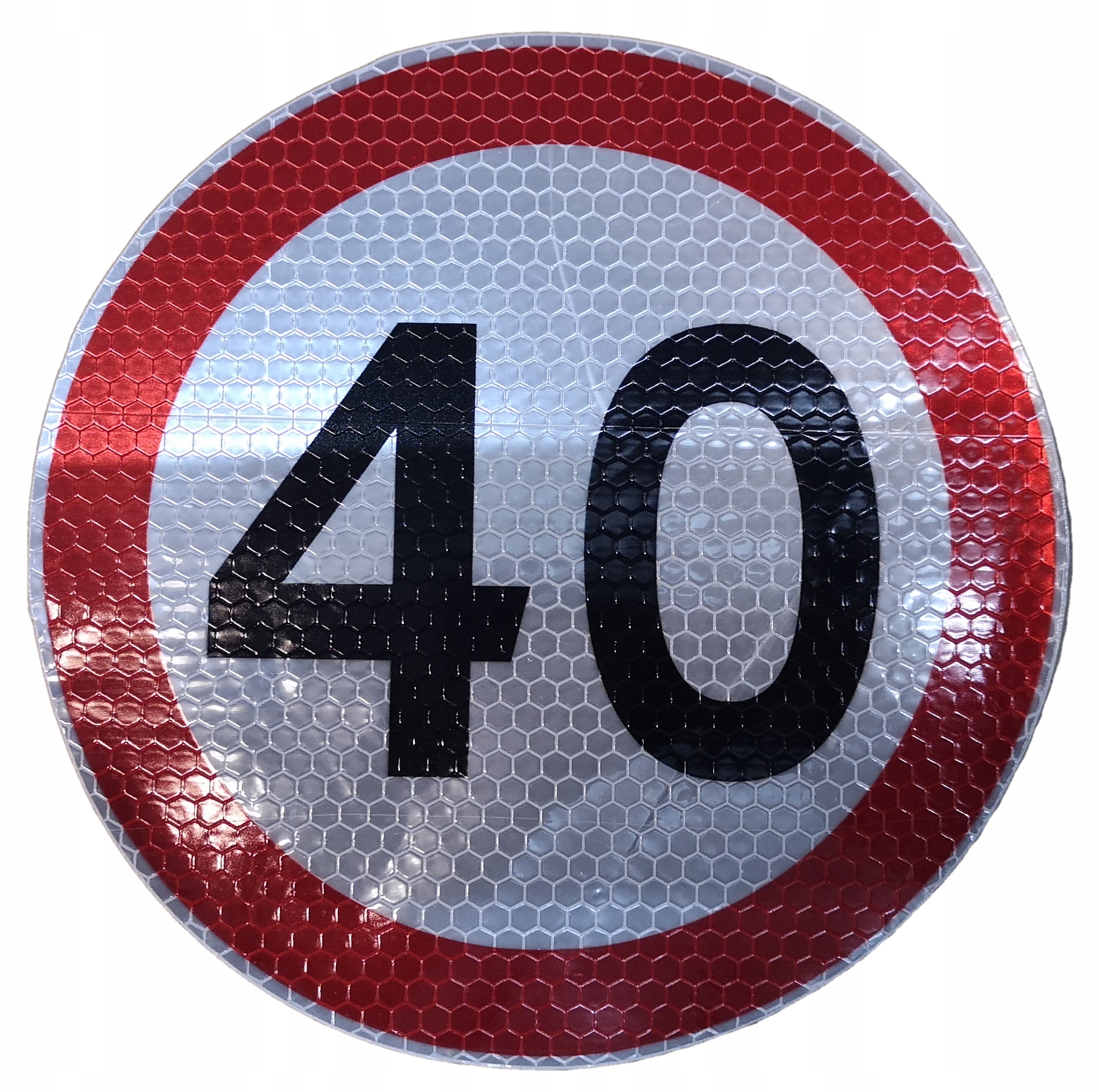 

Nalepka naklejka odblaskowa prędkość 40 km/h 20cm