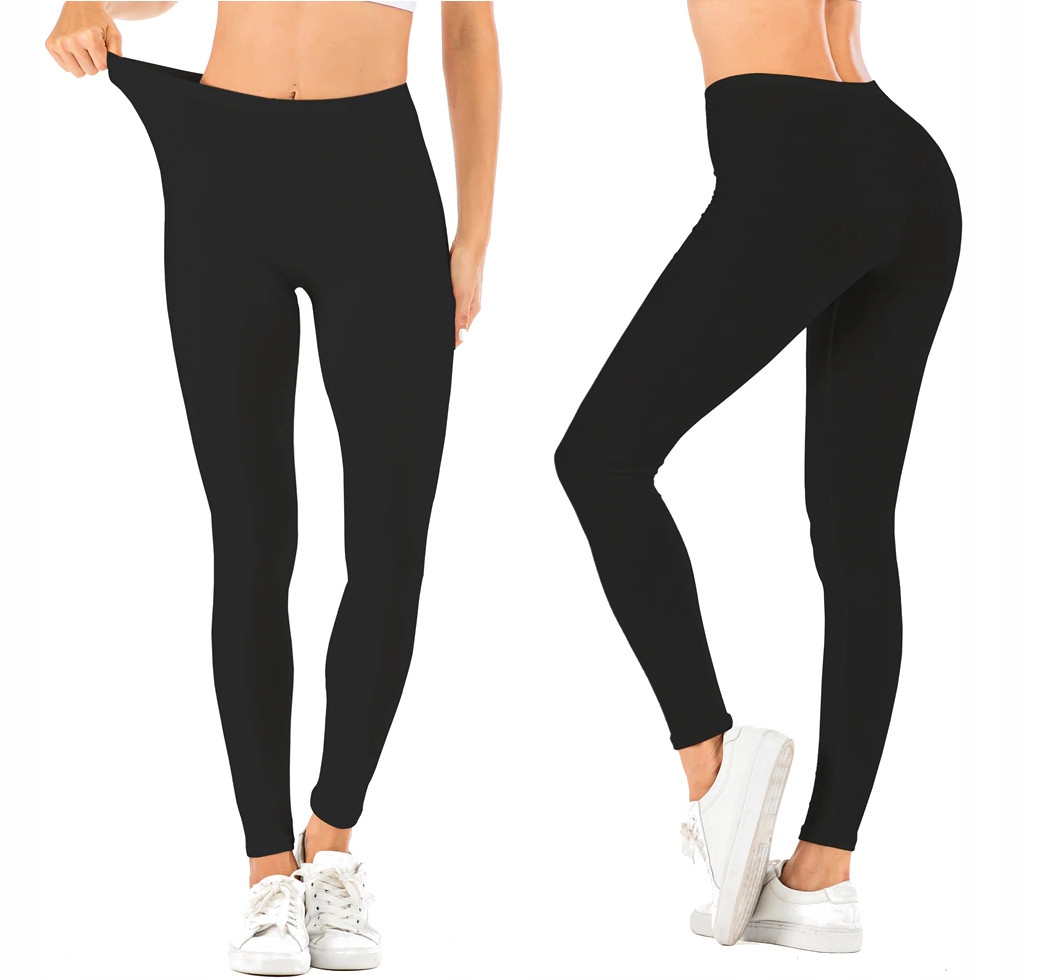 

Legginsy Getry Bawełniane Czarne Leginsy 3XL