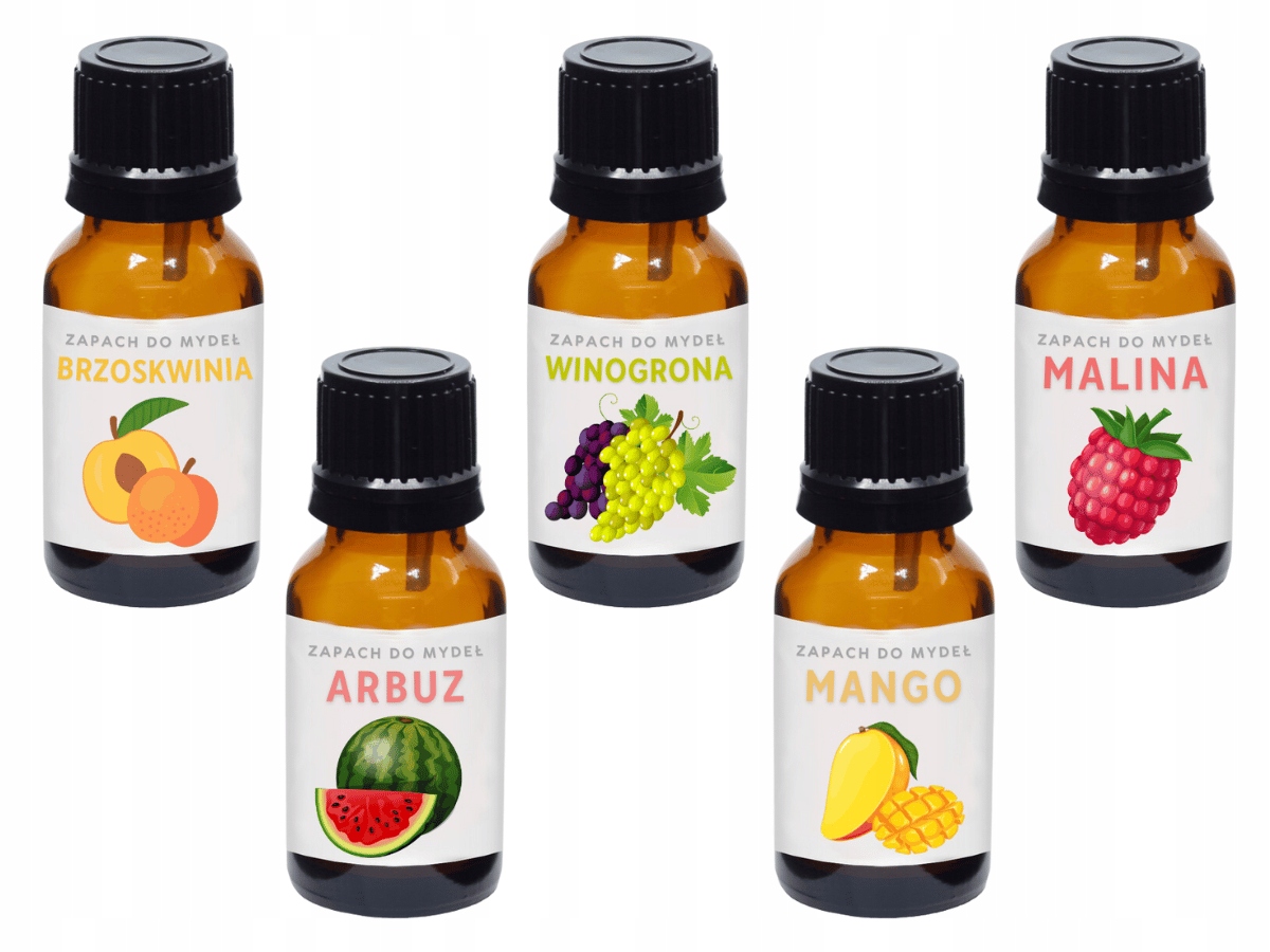 

Zapach do mydła bazy mydlanej zestaw owoce lata