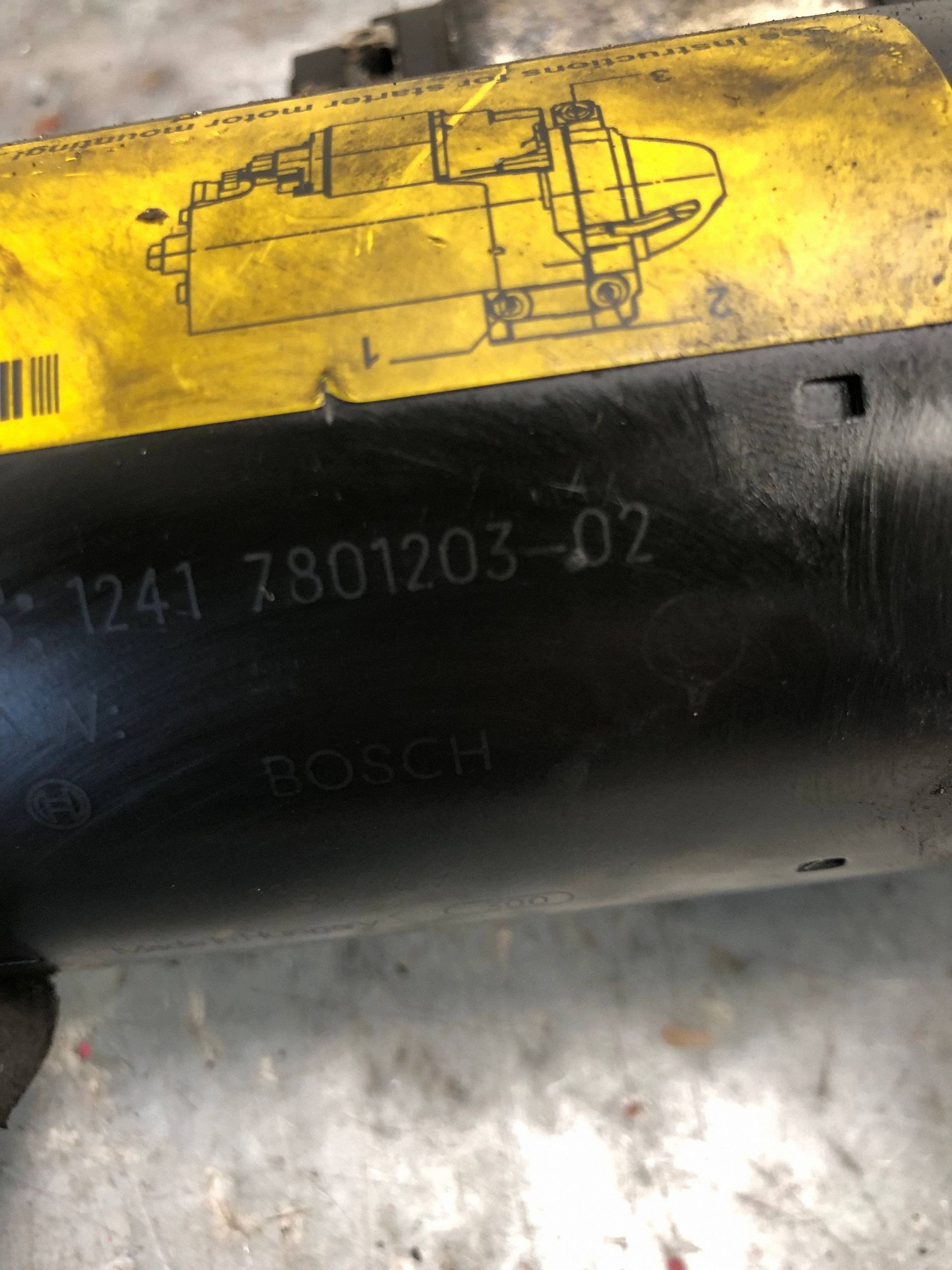 starter BMW F31 2.0D 7801203